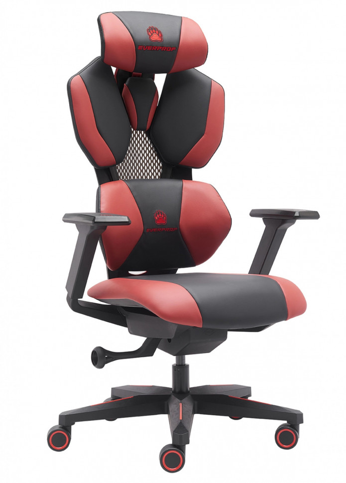 Кресло Everprof Tiger Экокожа Красный/Черный